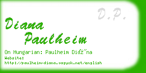 diana paulheim business card